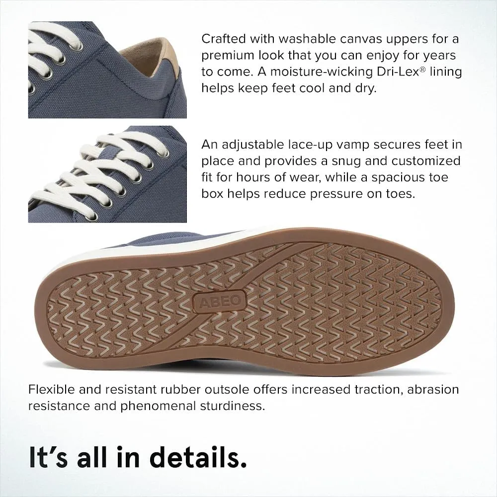 ABEO Addie Women's Metatarsal Fashion Sneakers with High Arch Support, Comfortable Fashion Sneakers for Metatarsalgia, Ball of Foot Pain Relief with Removable Metatarsal Pad - Casual Shoes