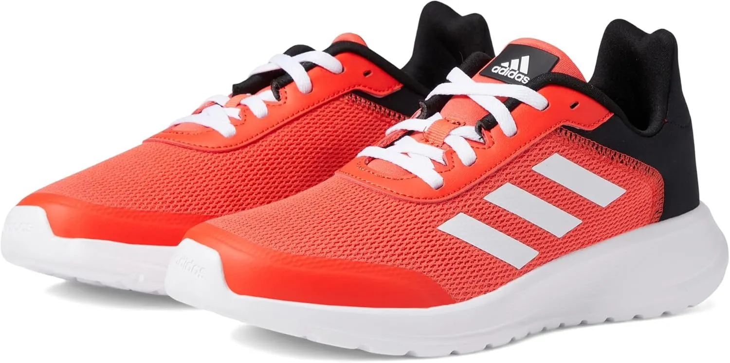 adidas Boy's Tensaur Run (Little Kid/Big Kid) White/Bright Red/Black 12.5 Little Kid M