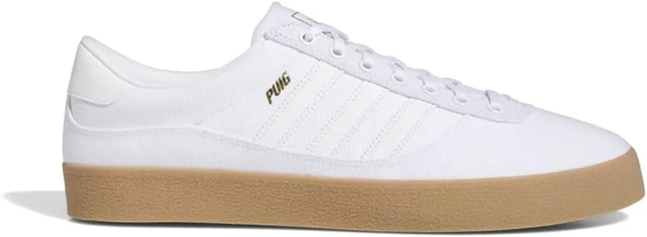 adidas Mens Puig Lace Up Sneakers Shoes Casual - White - Size 7.5 M
