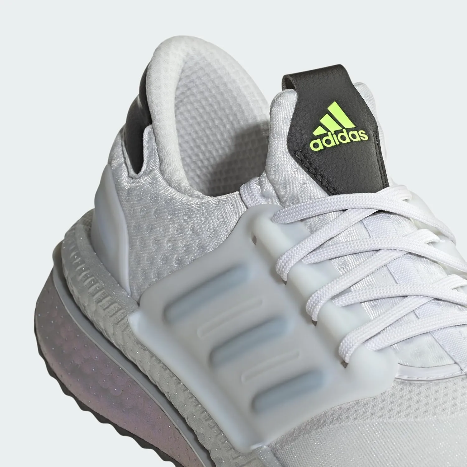 adidas Mens X Plrboost Lace Up Sneakers Shoes Casual - White