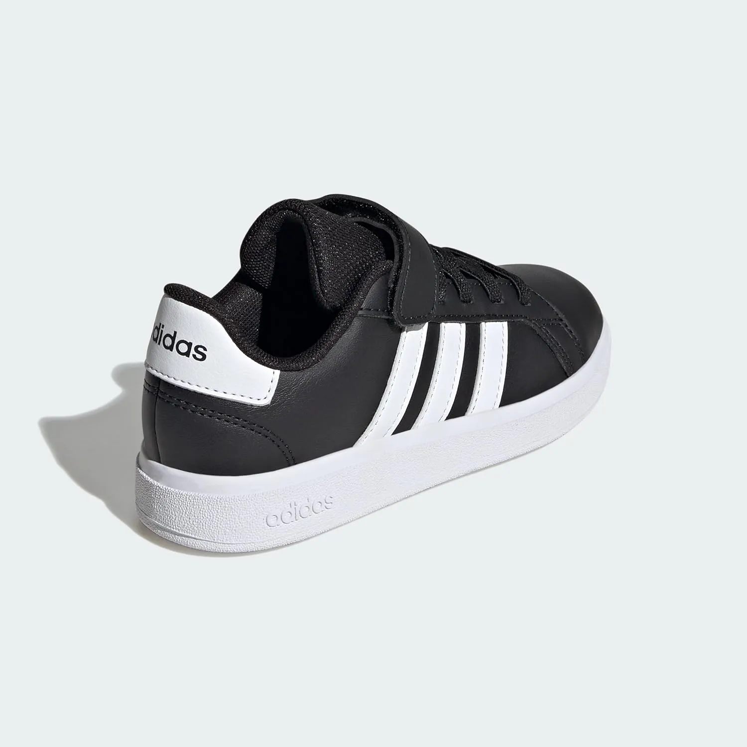 adidas Unisex-Child Grand Court 2.0 Elastic Lace Sneaker