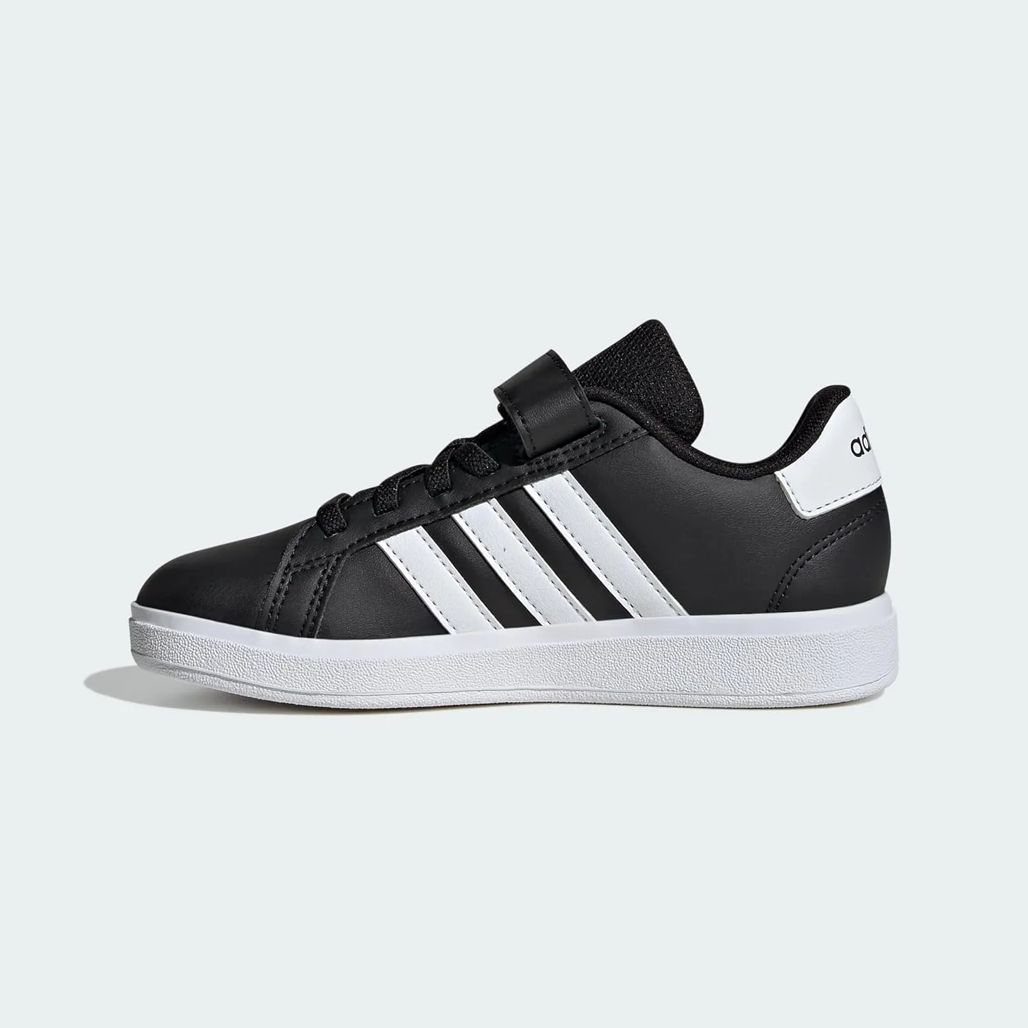 adidas Unisex-Child Grand Court 2.0 Elastic Lace Sneaker