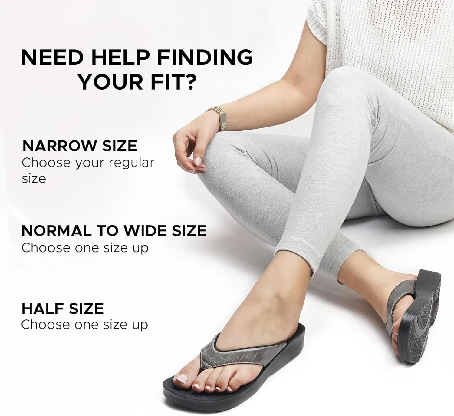 AEROTHOTIC Arch Support Flip Flops for women Stylish Cushioned Padded Straps with Soft Toe Post Slip on Footwear Dressy Travel Recovery Outdoor Comfortable Walking Women Sandals