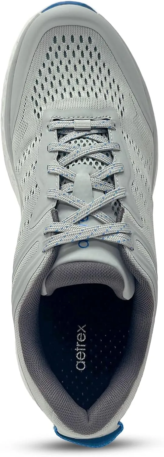 Aetrex Chase Orthopedic Arch Support Sneakers for Men - Plantar Fasciitis Relief Comfortable Mesh Adjustable Laces Mens Sneakers