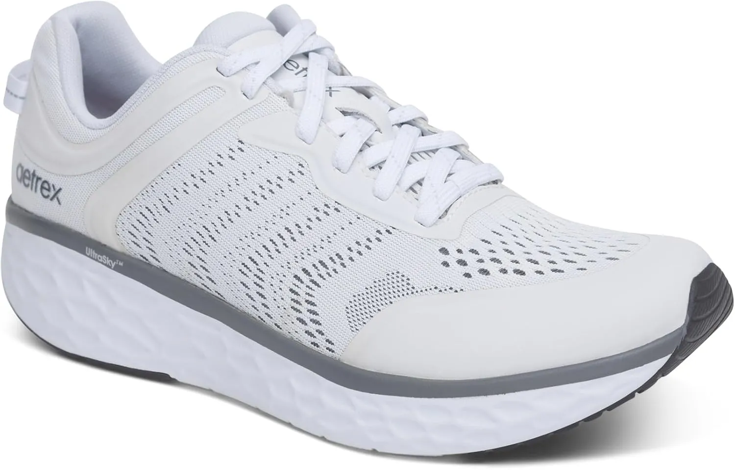 Aetrex Chase Orthopedic Arch Support Sneakers for Men - Plantar Fasciitis Relief Comfortable Mesh Adjustable Laces Mens Sneakers