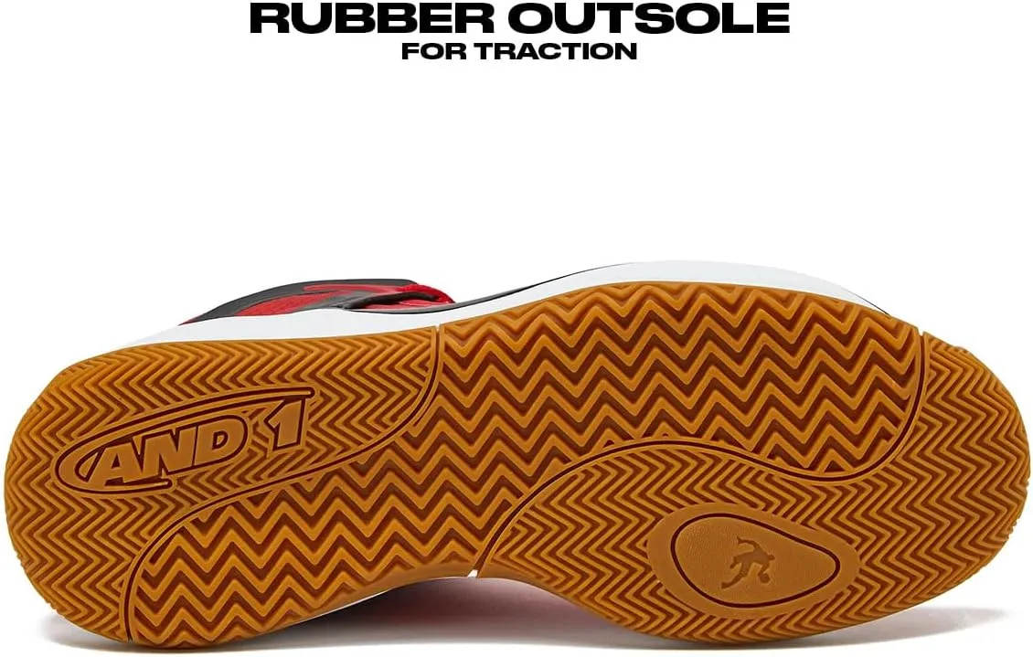 AND1 Turnaround Men’s Basketball Shoes, Indoor or Outdoor Basketball Sneakers for Men, Street or Court, Sizes 7-16