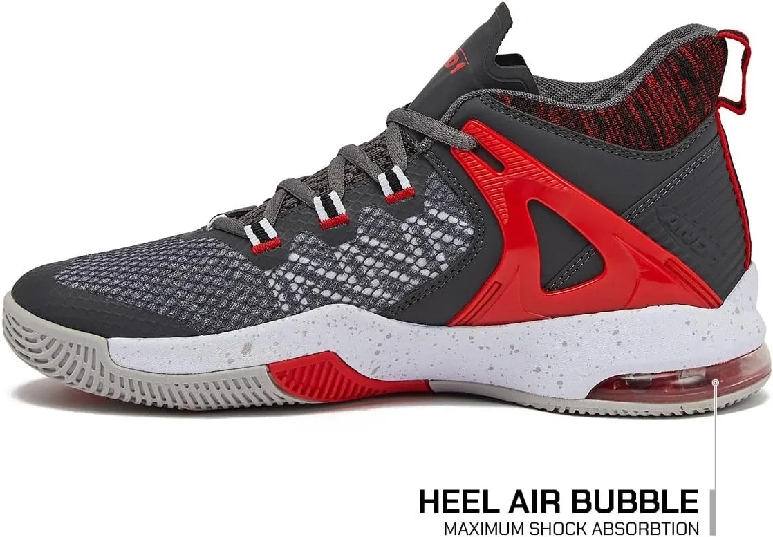 AND1 Turnaround Men’s Basketball Shoes, Indoor or Outdoor Basketball Sneakers for Men, Street or Court, Sizes 7-16