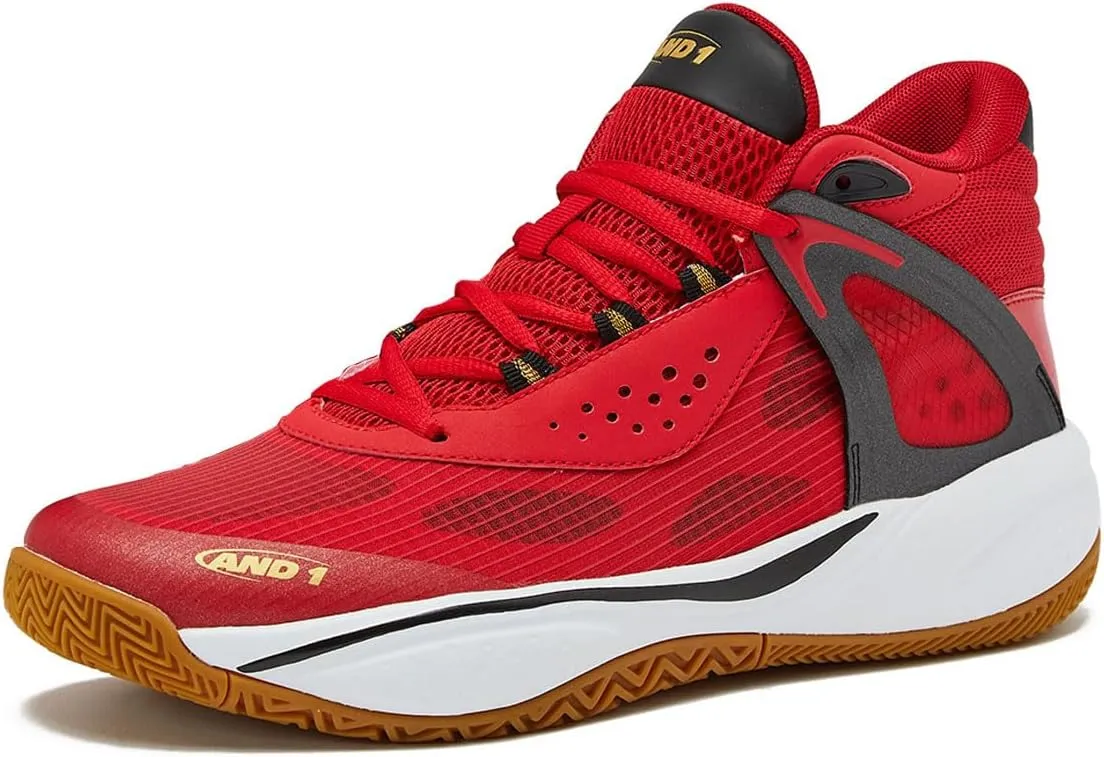 AND1 Turnaround Men’s Basketball Shoes, Indoor or Outdoor Basketball Sneakers for Men, Street or Court, Sizes 7-16