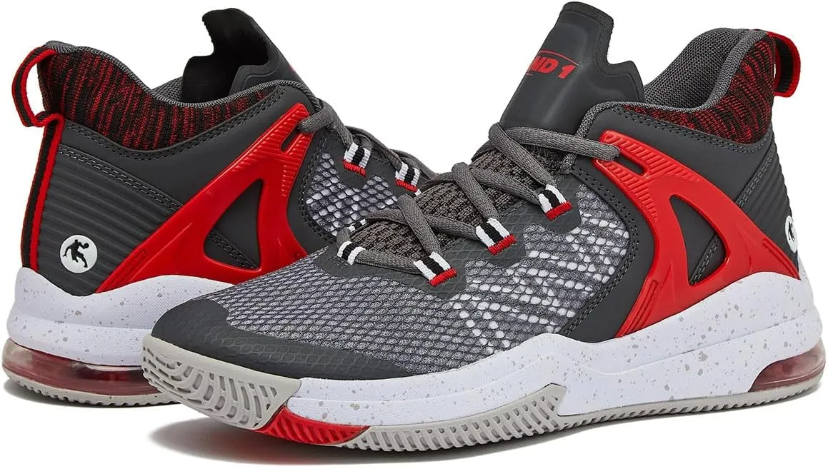 AND1 Turnaround Men’s Basketball Shoes, Indoor or Outdoor Basketball Sneakers for Men, Street or Court, Sizes 7-16