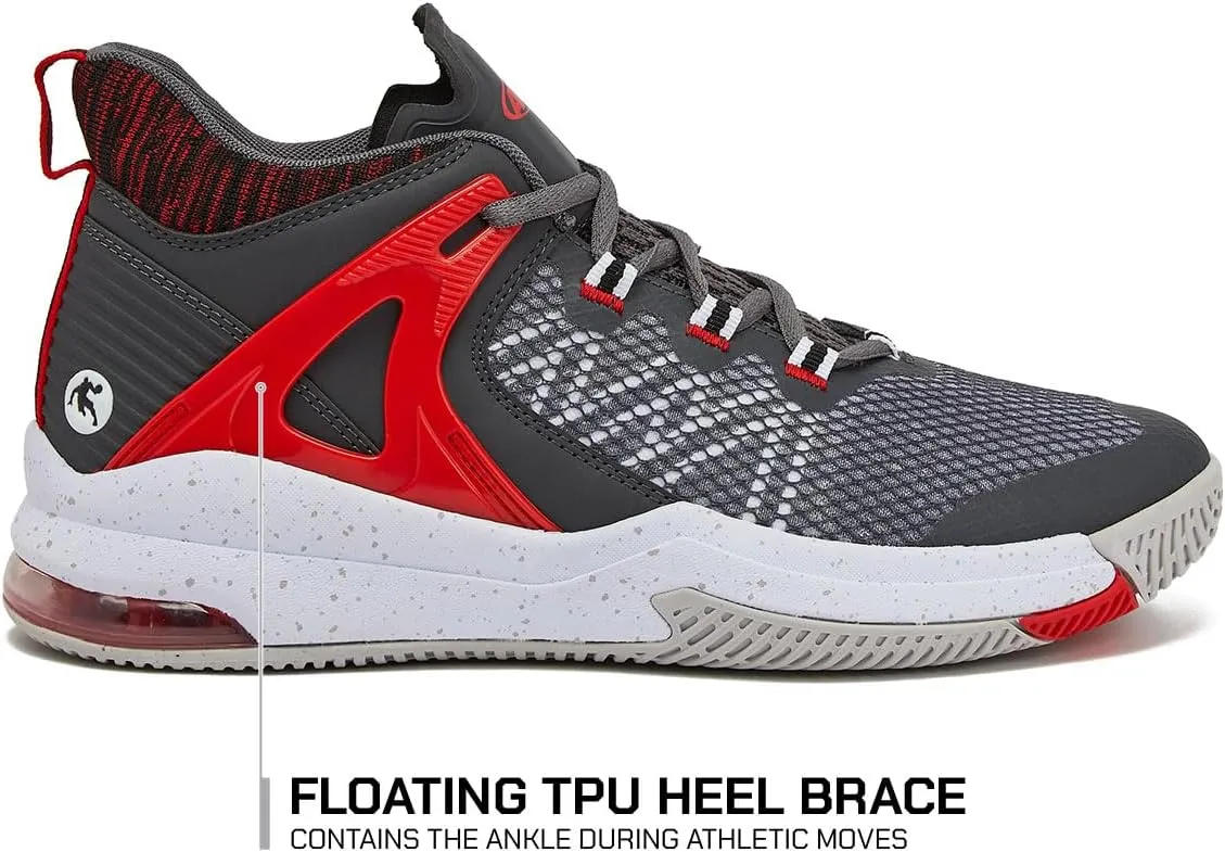 AND1 Turnaround Men’s Basketball Shoes, Indoor or Outdoor Basketball Sneakers for Men, Street or Court, Sizes 7-16
