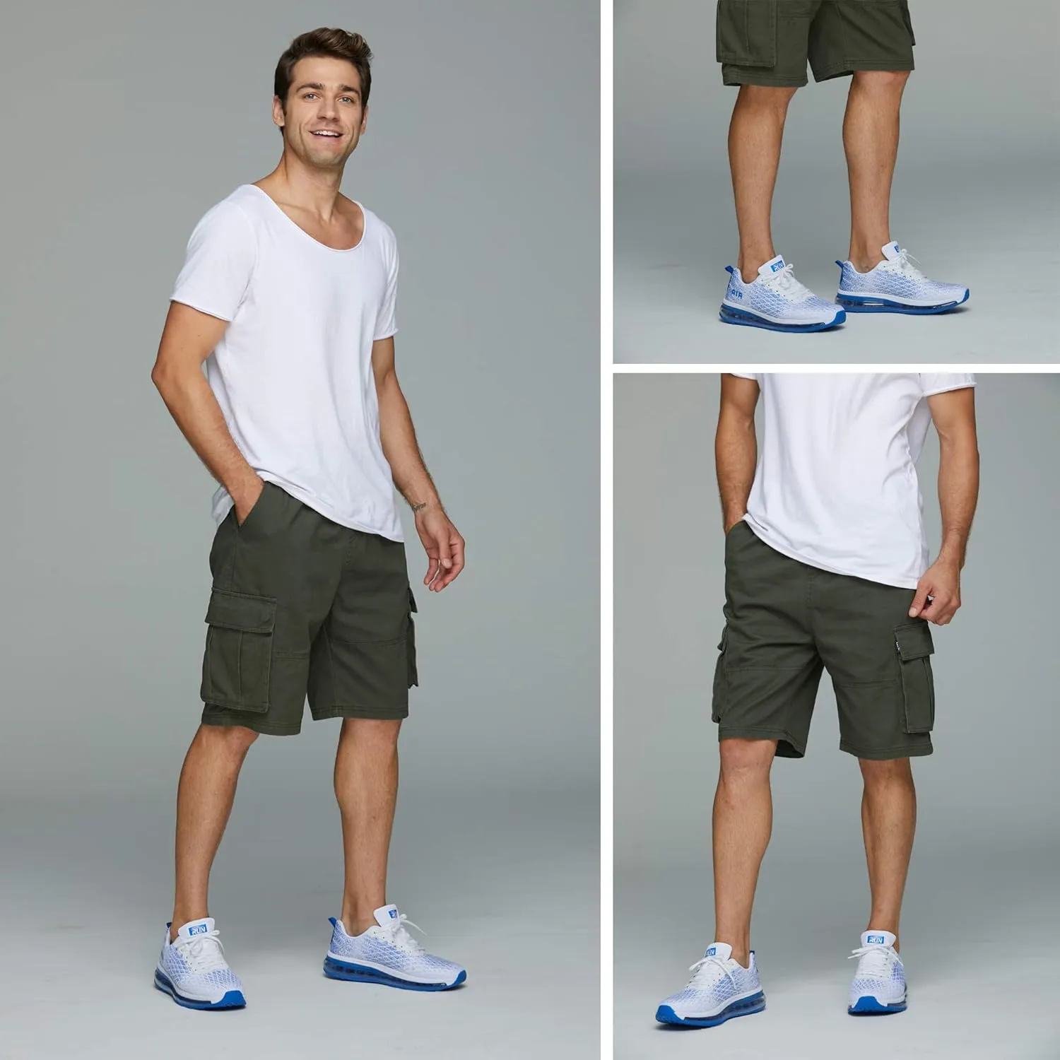 Azooken Men's Walking Shoes Jogging Tennis Footwear Fitness Road Running Fashion Sneakers