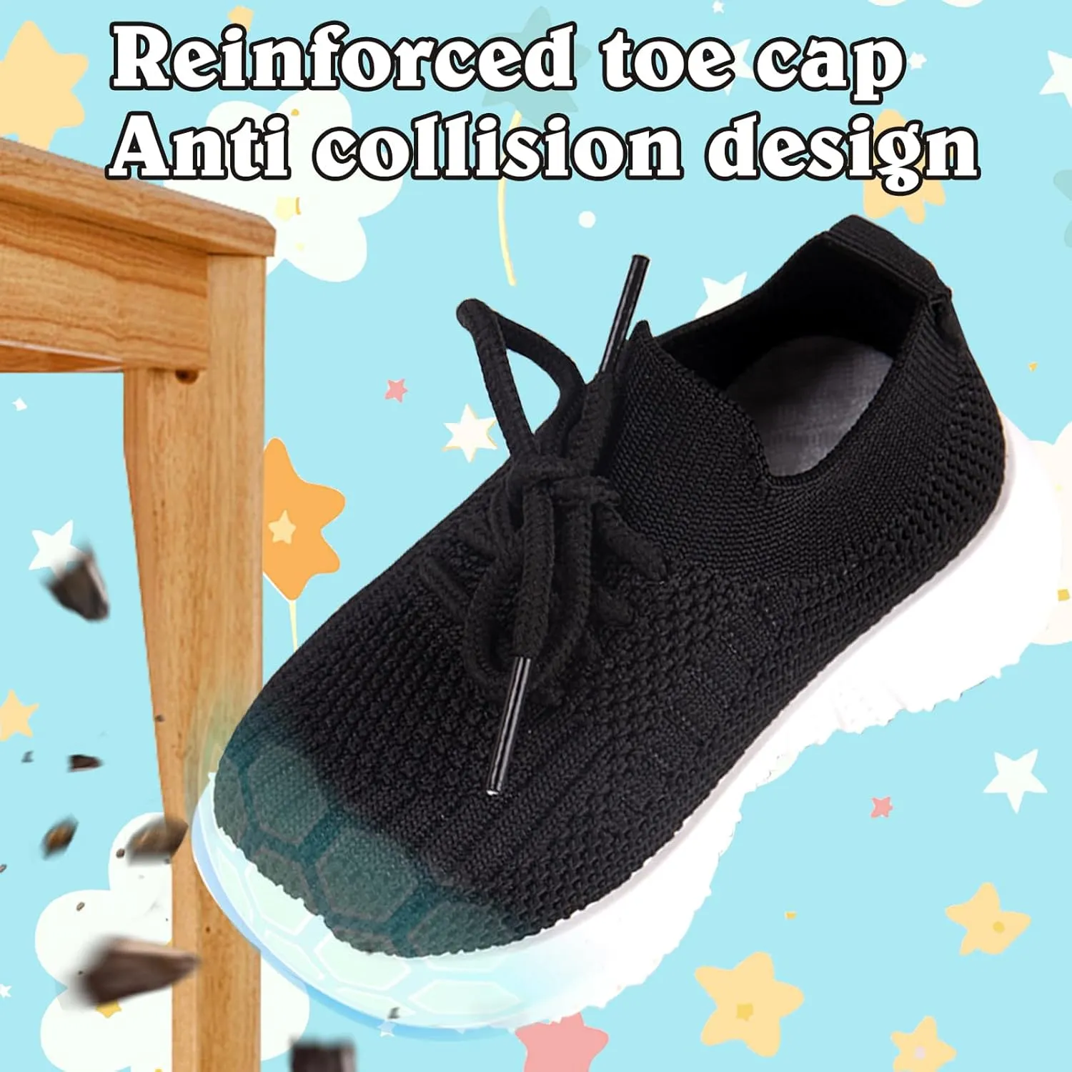 Baby Boy Girl First Walking Shoes Toddler Infant Mesh Sneakers Breathable Lightweight Non-slip Rubber Sole Summer