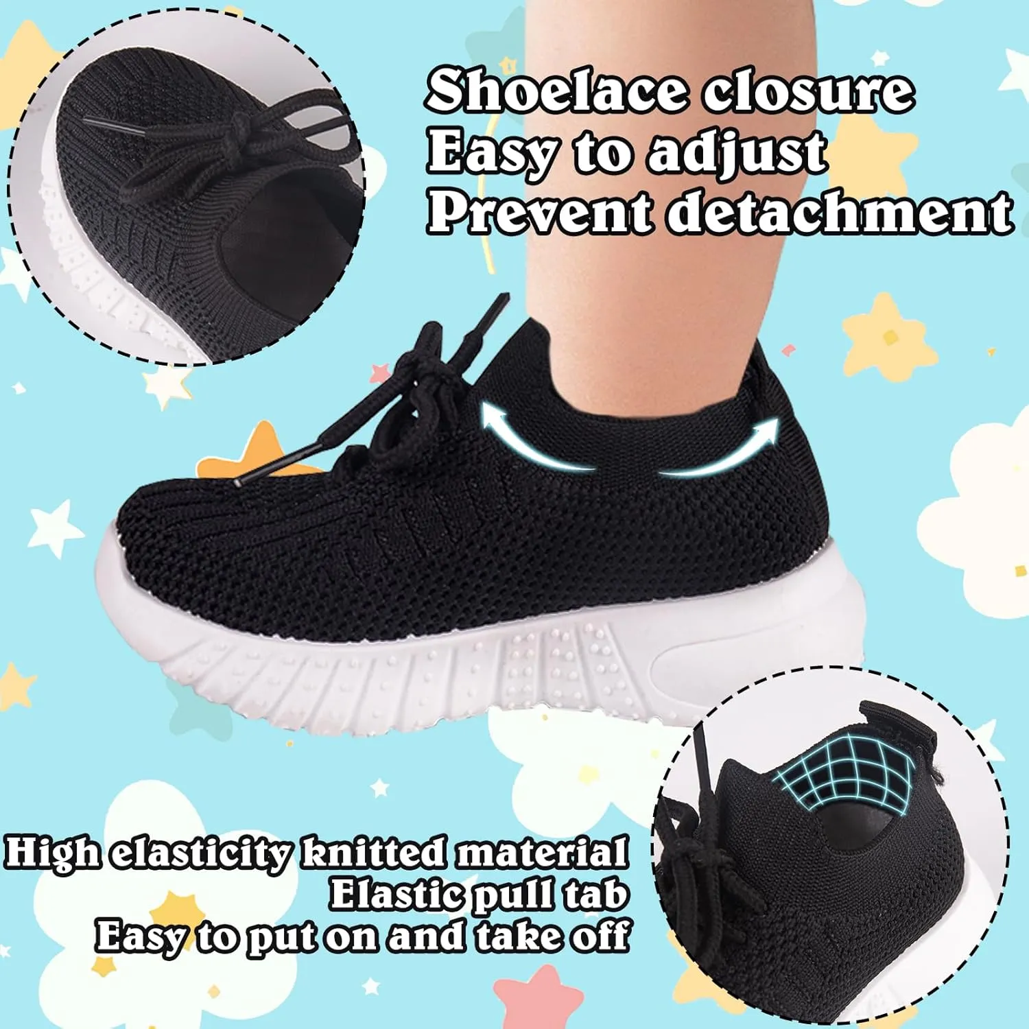 Baby Boy Girl First Walking Shoes Toddler Infant Mesh Sneakers Breathable Lightweight Non-slip Rubber Sole Summer