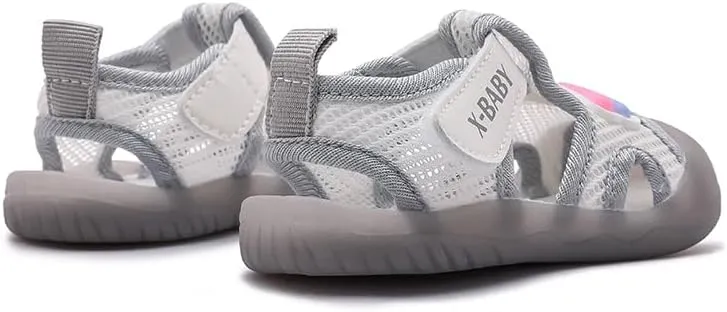 Baby Summer Sandals Breathable Mesh Rubber Sole Non-Slip Outdoor Shoes for Boys and Girls 9-30 Months