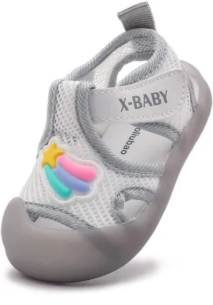 Baby Summer Sandals Breathable Mesh Rubber Sole Non-Slip Outdoor Shoes for Boys and Girls 9-30 Months