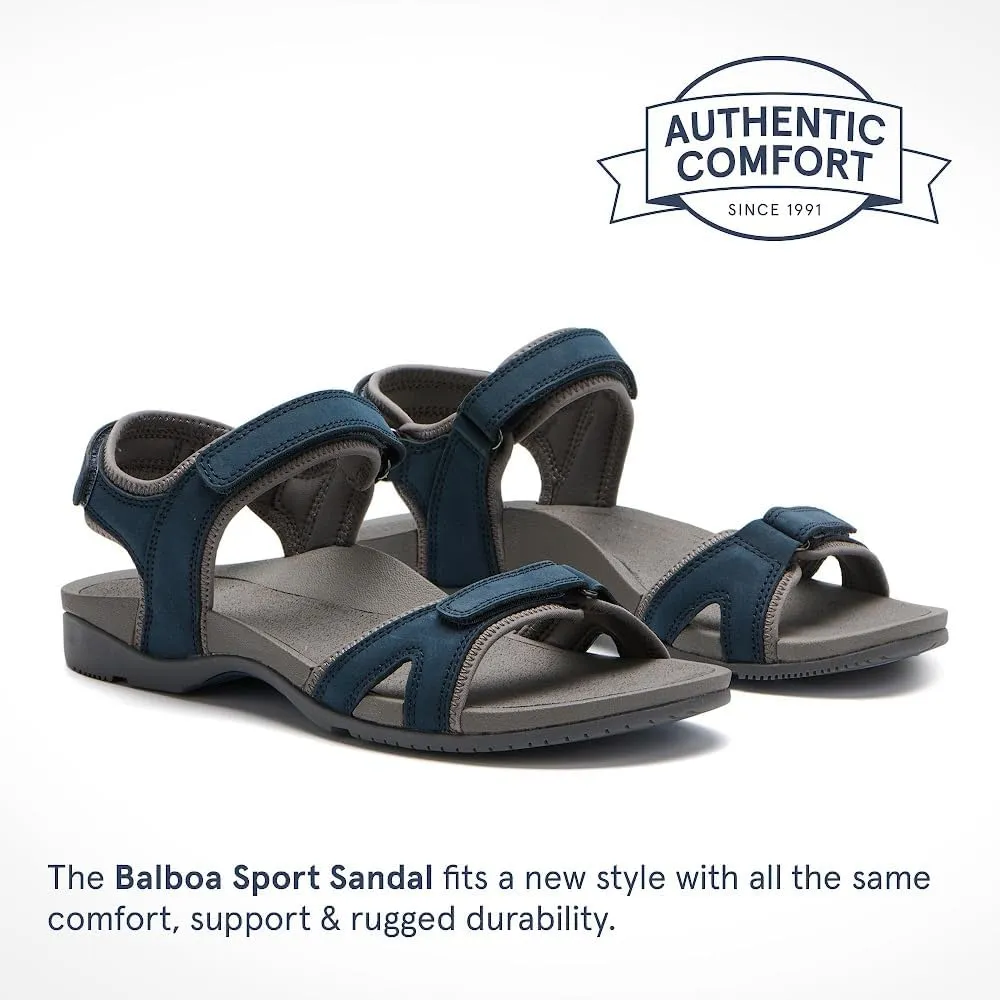Balboa Sport Sandal | Walking Sandals Women | Water Resistant Leather Sandals | Three Points of Adjustability