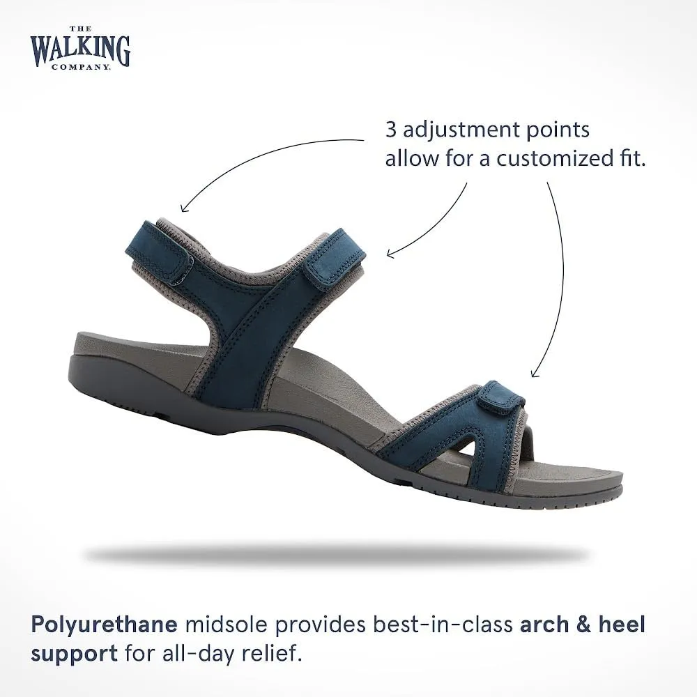 Balboa Sport Sandal | Walking Sandals Women | Water Resistant Leather Sandals | Three Points of Adjustability