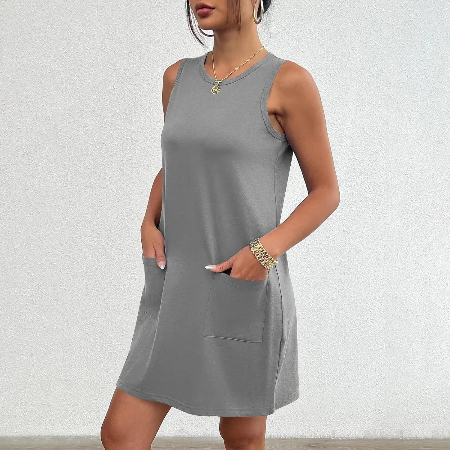 Beach Trendy Sporty Micro Sundresses for Women 2025 Casual Cute Casual Sun Dresses Tank Summer Spring Cocktail Teen