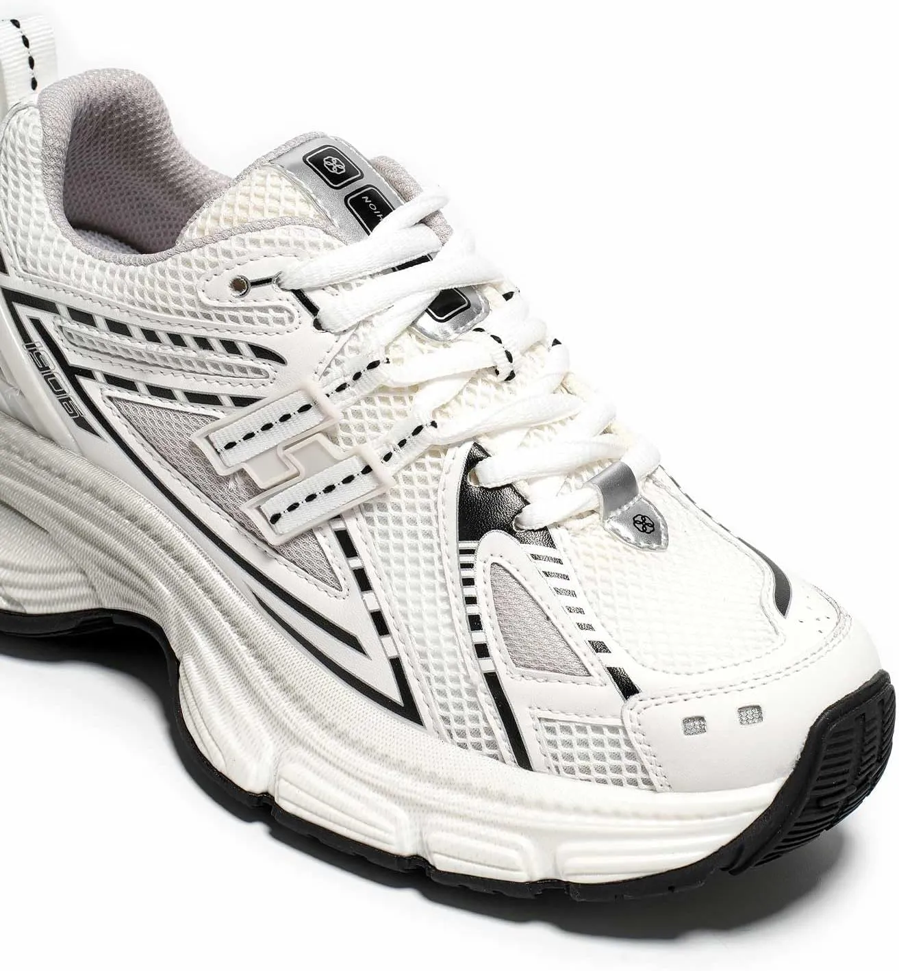 BEAU TODAY Chunky Sneakers for Women, Womens Fashion Sneakers, Lightweight Leather Sneakers for Women, Comfortable Casual Lace-Up Breathable Dad Shoes
