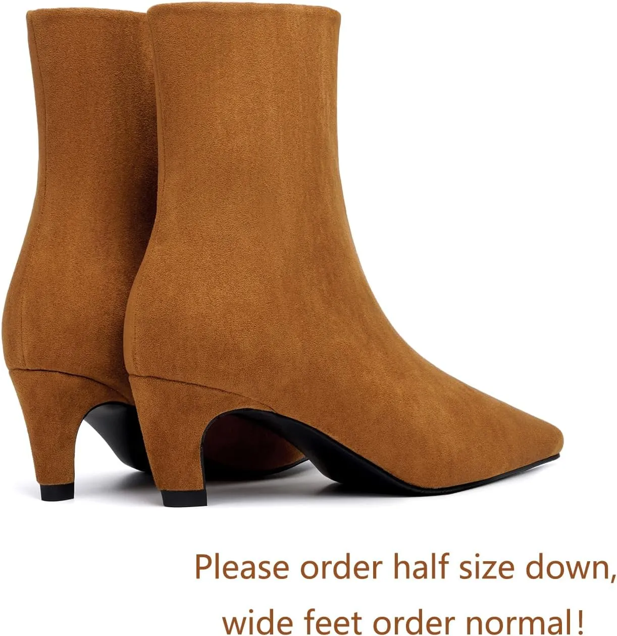 Beauty Cry Women's Booties Kitten Low Heel Square Toe Ankle Boots