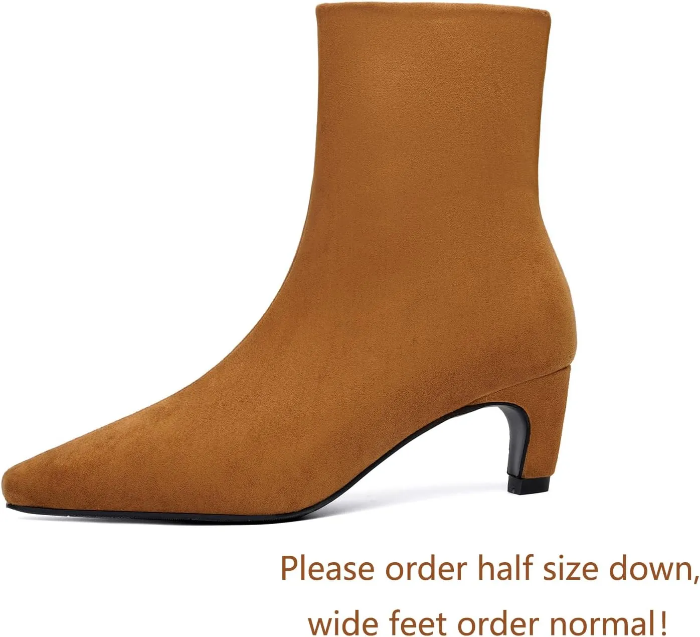 Beauty Cry Women's Booties Kitten Low Heel Square Toe Ankle Boots