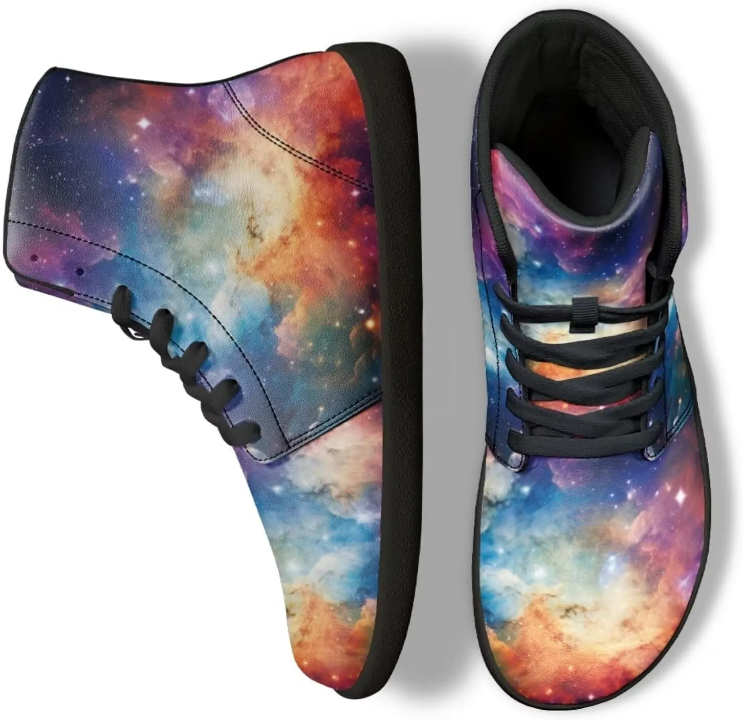Binienty Men's Wide Barefoot Shoes High Top Minimalist Sneakers Anti Skid Zero Drop Sport Shoes US 6-14