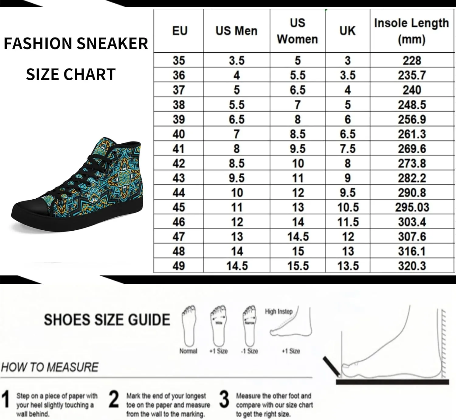 Bohemian High-Top Canvas Sneakers for Men Women – Breathable, Lightweight, Ethnic Casual Shoes with Durable Rubber Sole