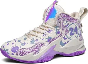 Boys Basketball Shoes Breathable Indoor Athletic Shoes Youth Outdoor Fashion Sneakers Comfortable Basketball Shoes for Girls