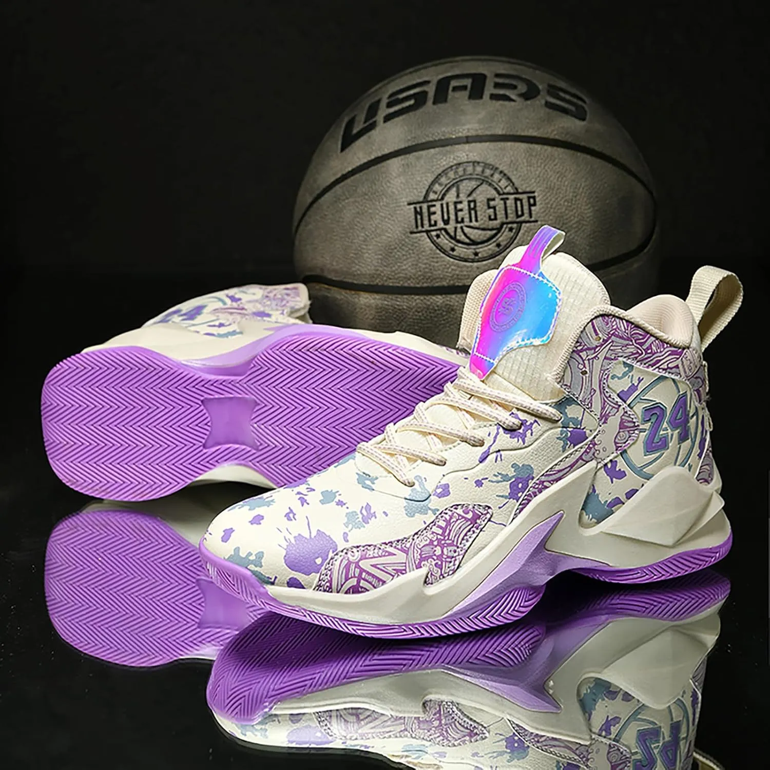 Boys Basketball Shoes Breathable Indoor Athletic Shoes Youth Outdoor Fashion Sneakers Comfortable Basketball Shoes for Girls