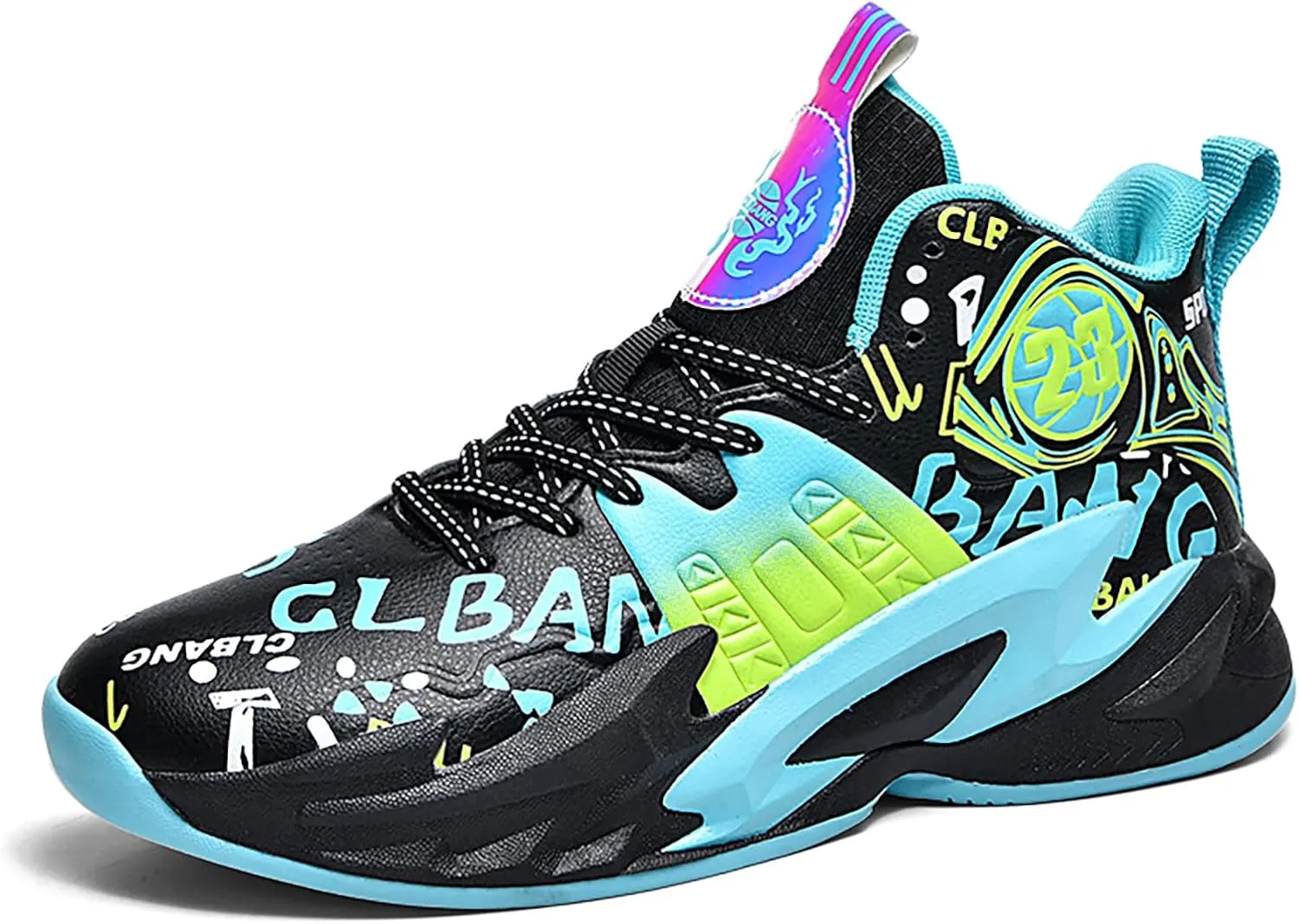 Boys Basketball Shoes Breathable Indoor Athletic Shoes Youth Outdoor Fashion Sneakers Comfortable Basketball Shoes for Girls