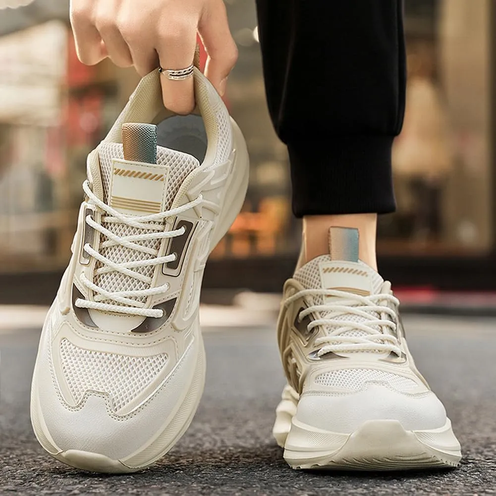 Breathable Mesh Casual Chunky Sneakers Lightweight Road Running Jogging Walking Shoes