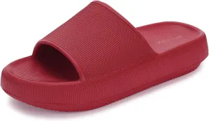 BRONAX Pillow Slippers for Women and Men | House Slides Shower Sandals | Cushioned Thick Sole