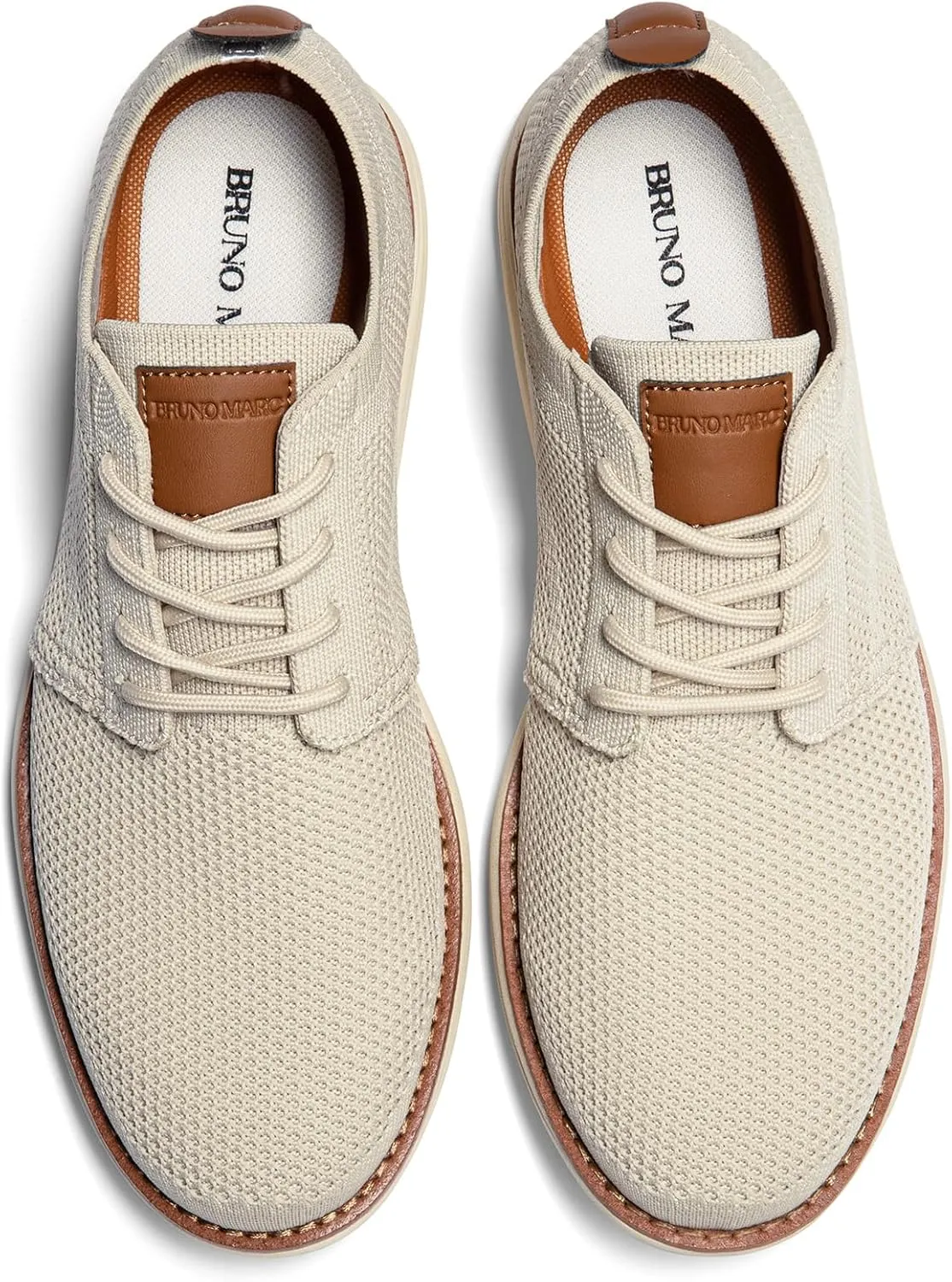 Bruno Marc Men's KnitFlex Breeze Mesh Sneakers Oxfords Lace-Up Lightweight Casual Walking Shoes
