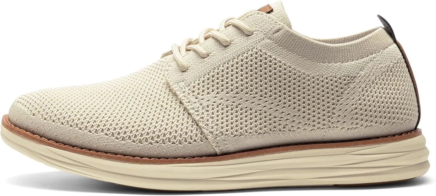 Bruno Marc Men's KnitFlex Breeze Mesh Sneakers Oxfords Lace-Up Lightweight Casual Walking Shoes
