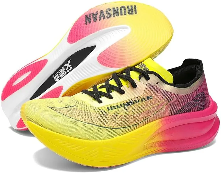 Carbon Plate Marathon Running Racing Shoes Men Professional Stable Supp ort Shock-Relief Ultra-Light Rebound Sneakers ﻿