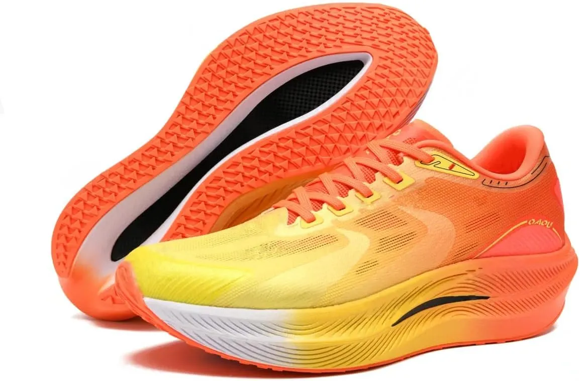 Carbon Plate Marathon Running Racing Shoes Men Stable Supp ort Shock-Relief Ultra-Light TPU Outsole Rebound Sneakers