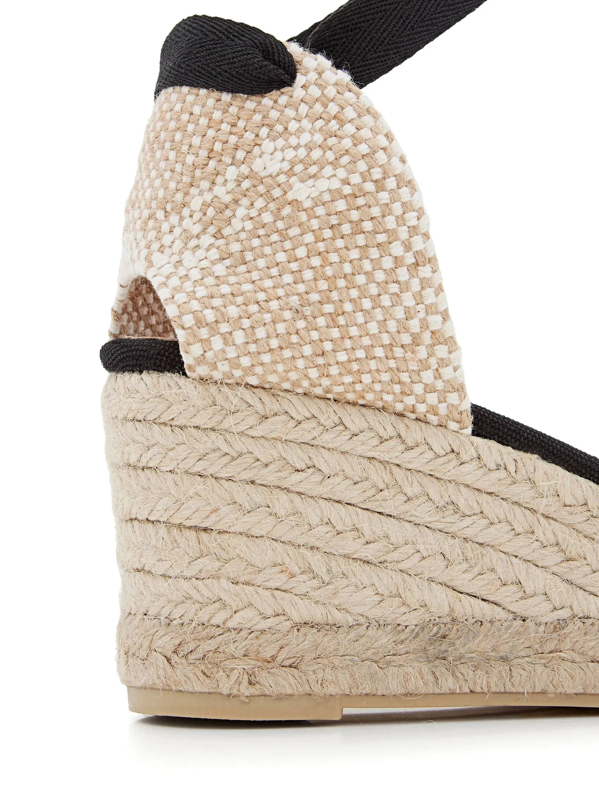 Castaner Carina Black Wedge Espadrilles