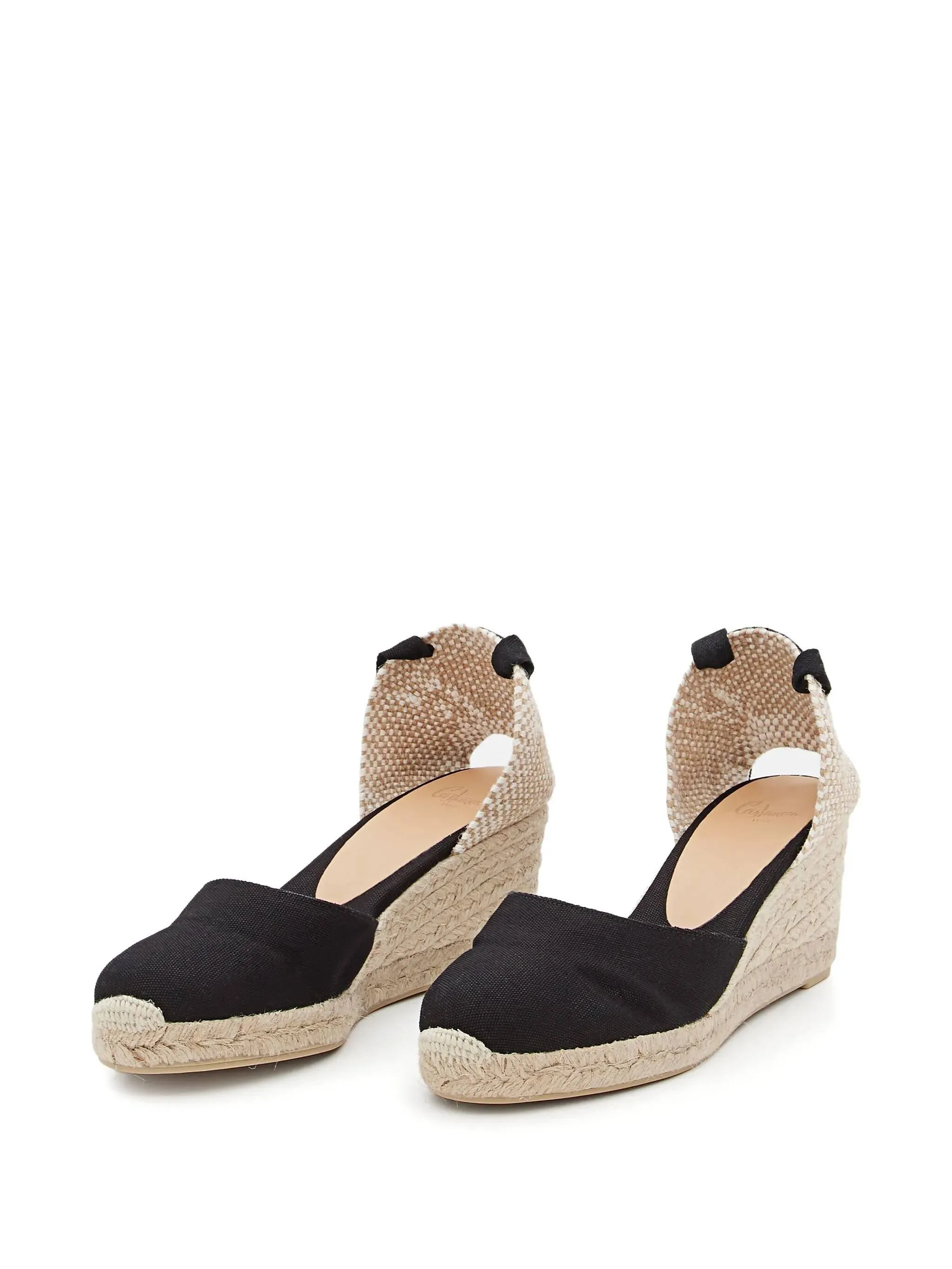 Castaner Carina Black Wedge Espadrilles
