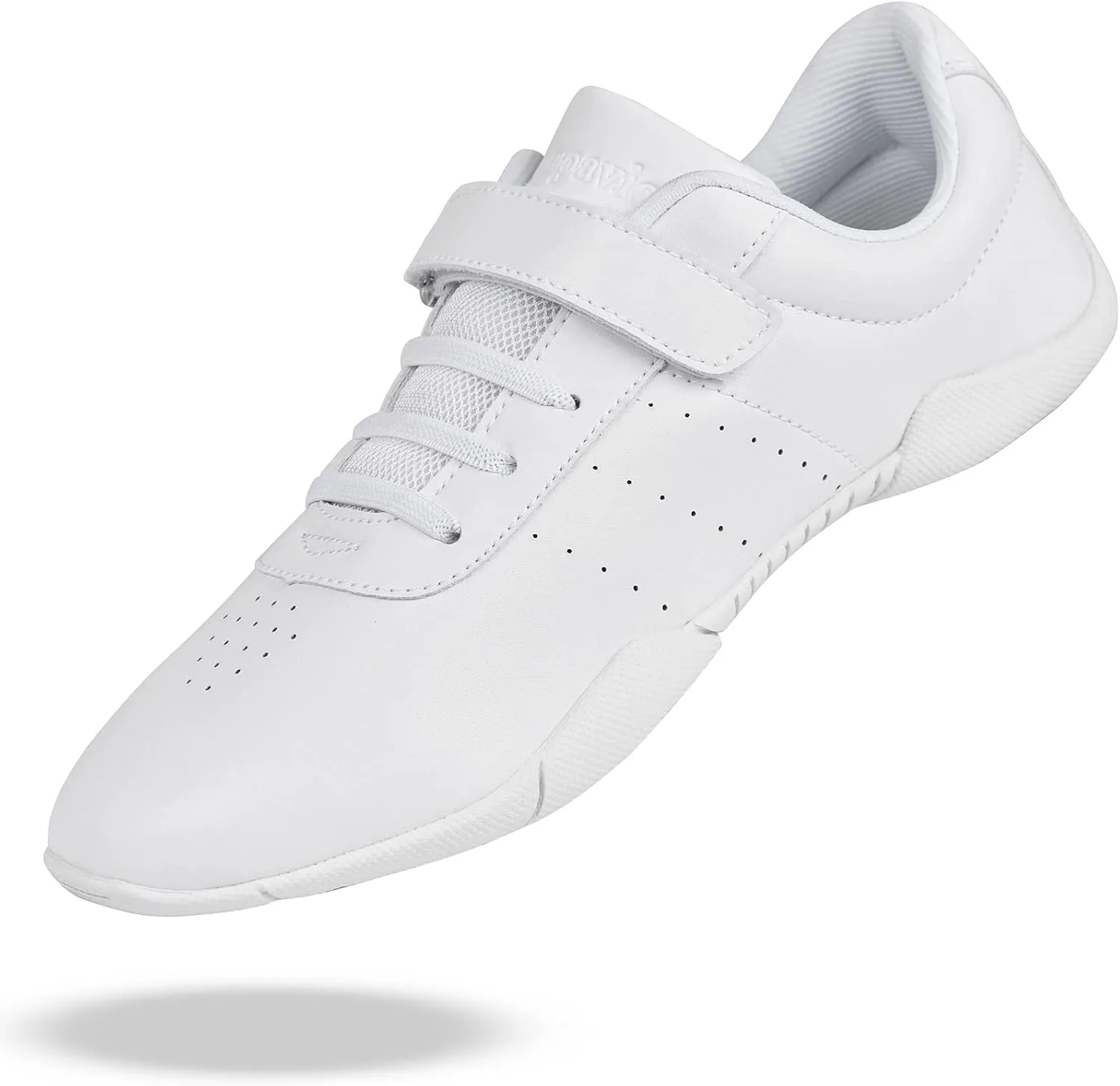 Cheer Shoes for Youth Girls White Cheerleading Athletic Dance Shoes Tennis Sneakers for Competition Sport Training