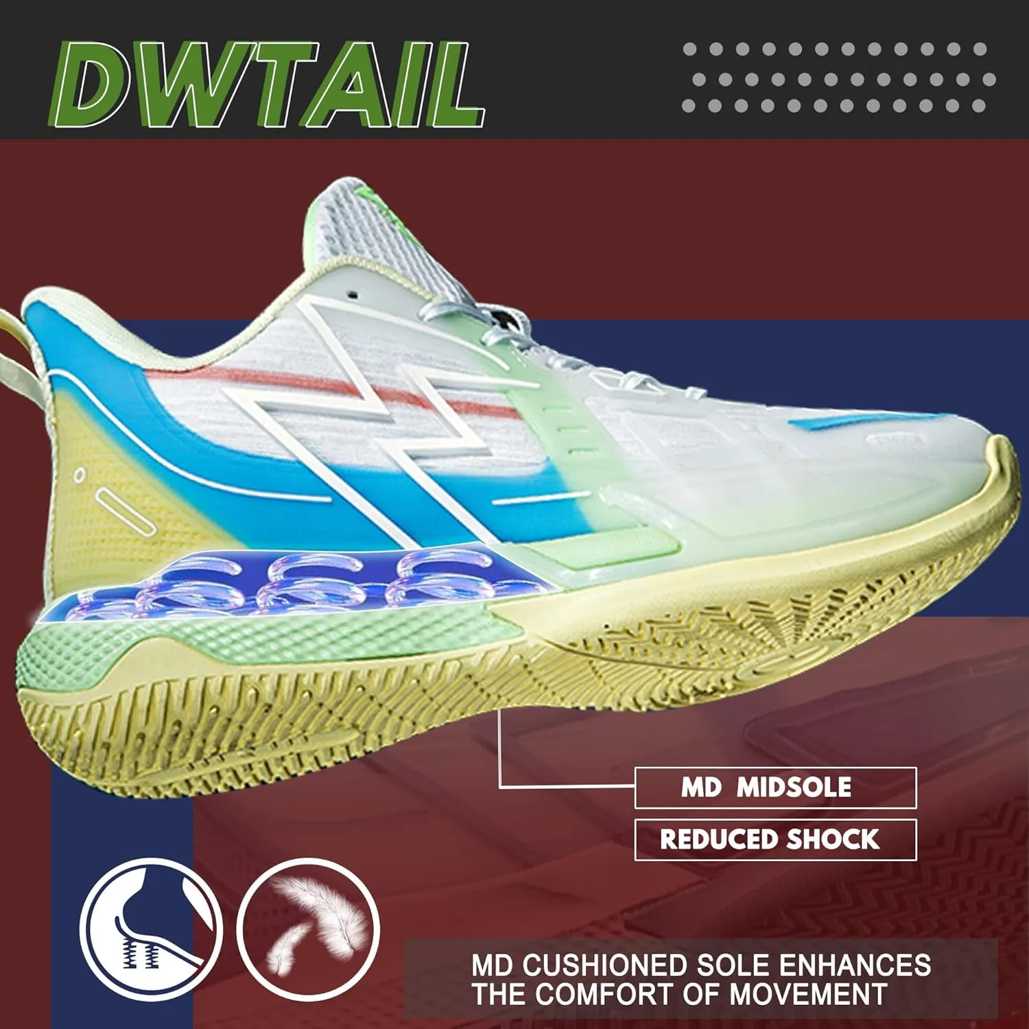 CJSPORX Men Women Basketball Shoes Breathable Non Slip Outdoor Fashion Sneakers