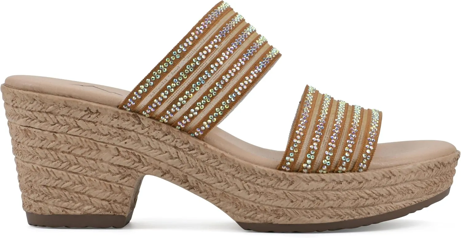 CLIFFS BY WHITE MOUNTAIN Women's Bia Heeled Sandal