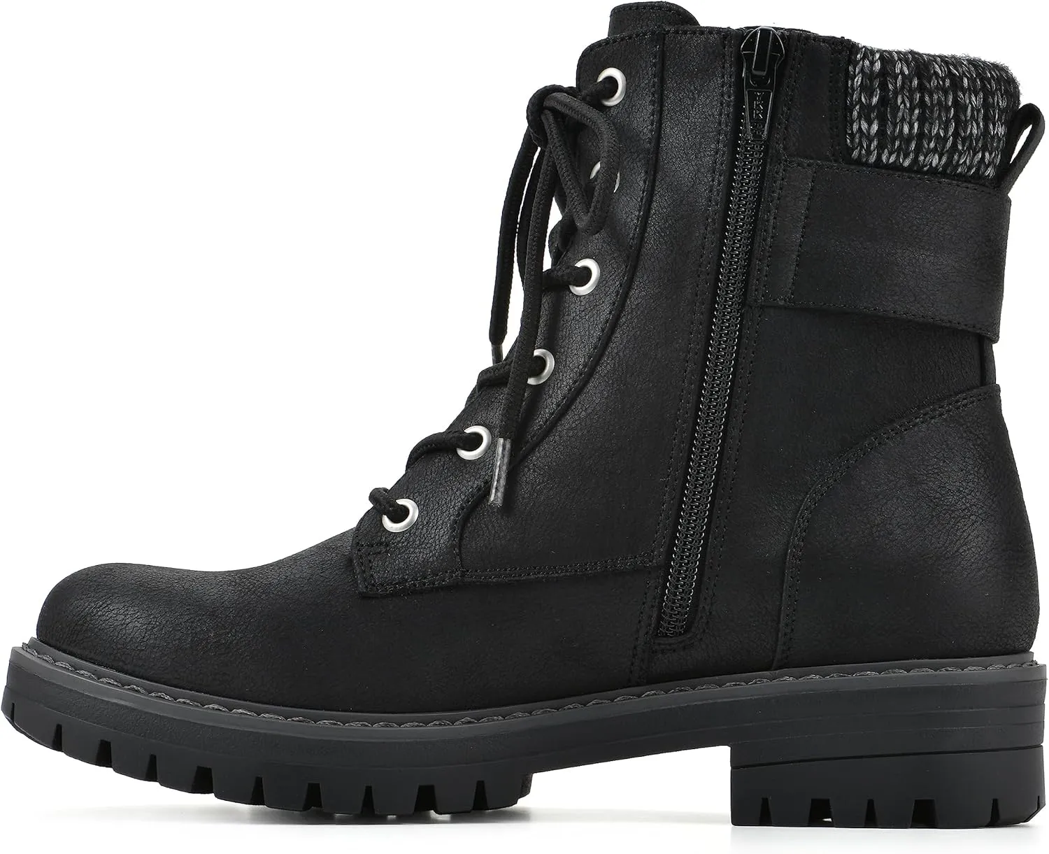 CLIFFS BY WHITE MOUNTAIN Women's Shoes Mentor Block Heeled Lace-Up Ankle Bootie