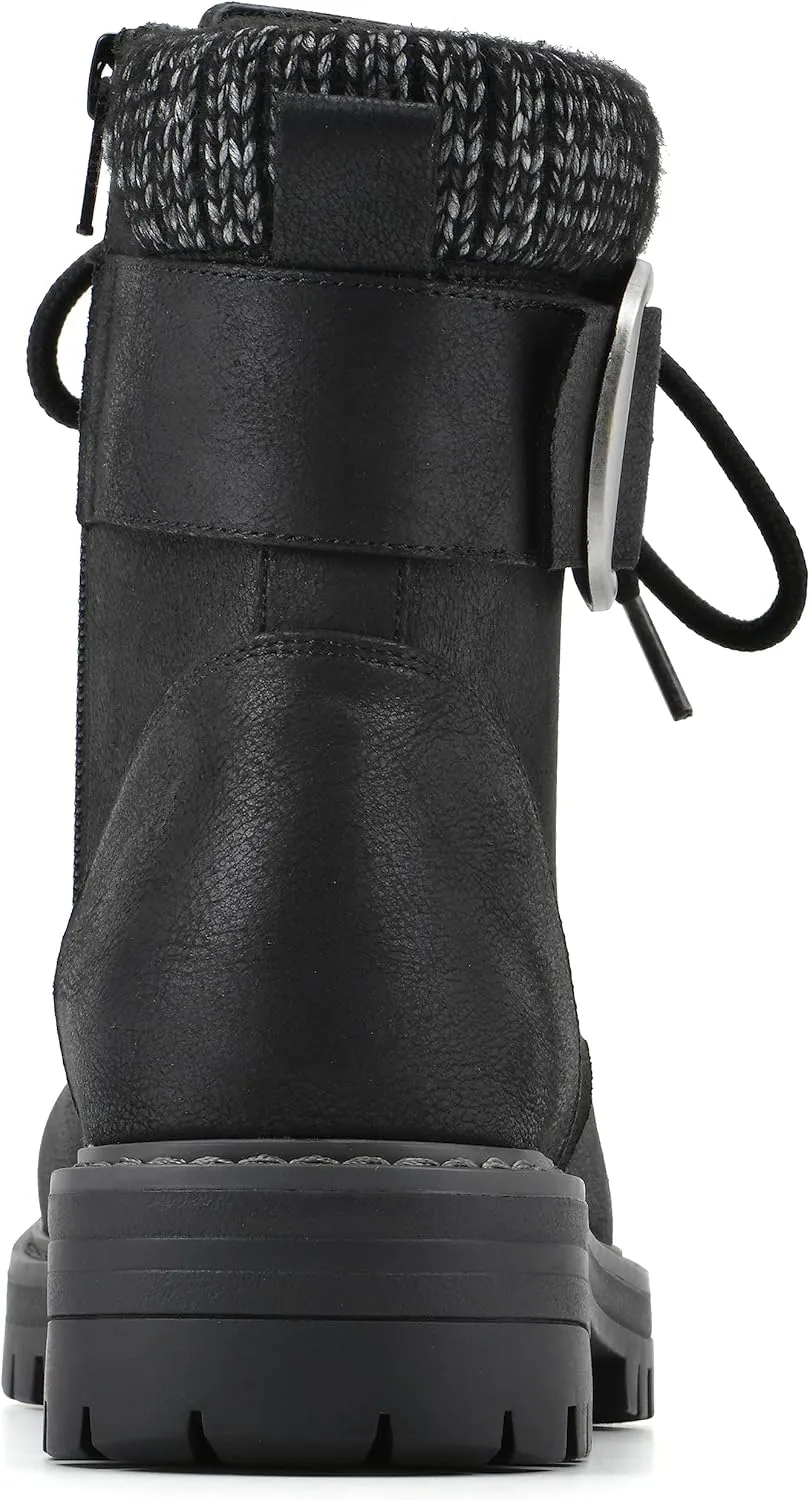 CLIFFS BY WHITE MOUNTAIN Women's Shoes Mentor Block Heeled Lace-Up Ankle Bootie