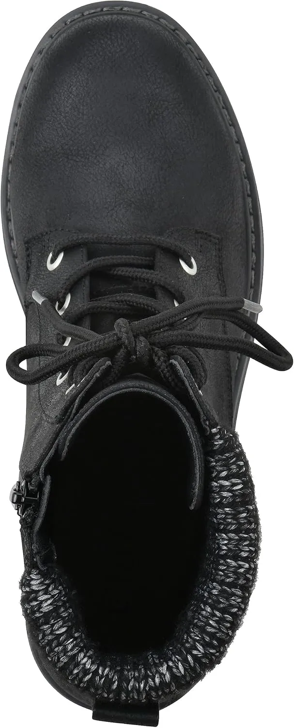 CLIFFS BY WHITE MOUNTAIN Women's Shoes Mentor Block Heeled Lace-Up Ankle Bootie