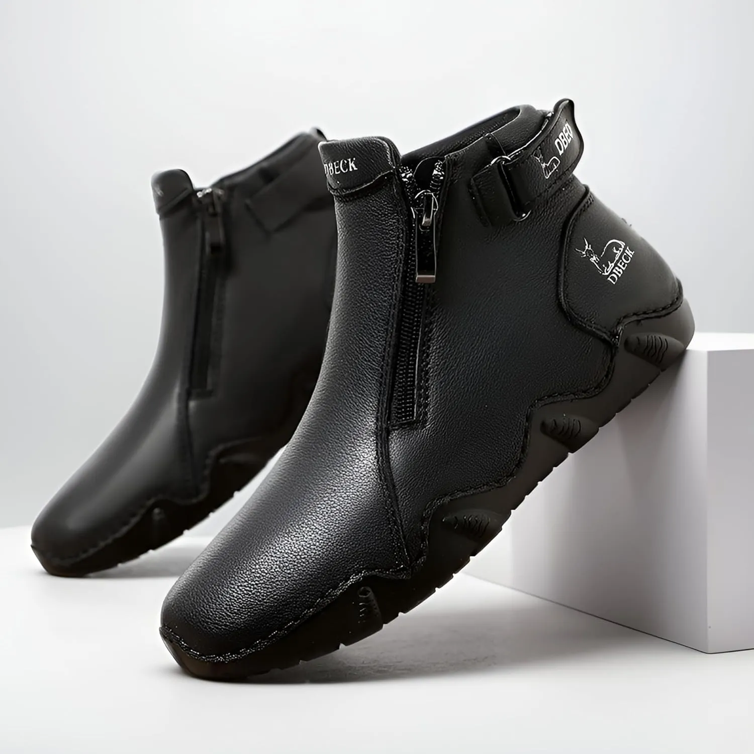 Climatelight Women's Waterproof Casual Fashion Ankle Booties for Commuting Walking Shoes Cozy Boots Slip-on Driving Running Shoes
