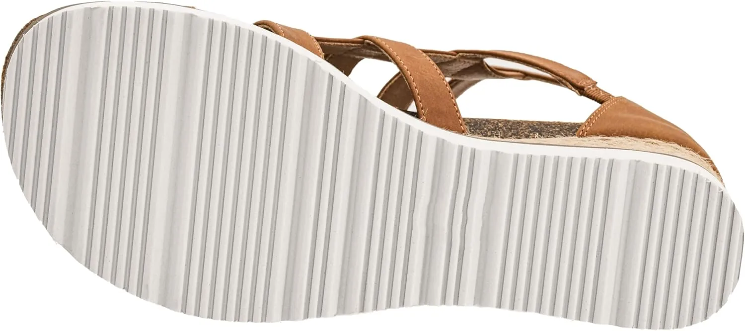 Corkys Footwear Hey Girl Women's Caged Animal Wedge Sandals - Featuring a 2-inch Heel, A Strappy Upper, Metal Accents, A Full Back Zip, and Comfortable Cushioned Insoles