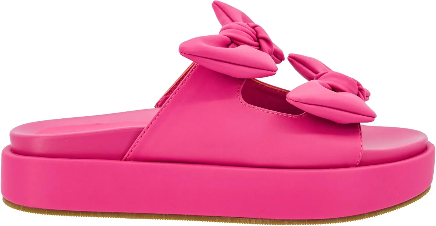 Corkys Footwear Women's Lil Bit Knotty 1.5-Inch Platform Sandal - Featuring Two Straps Adorned With Bows And A Lightly Cushioned Insole For All Day Wear