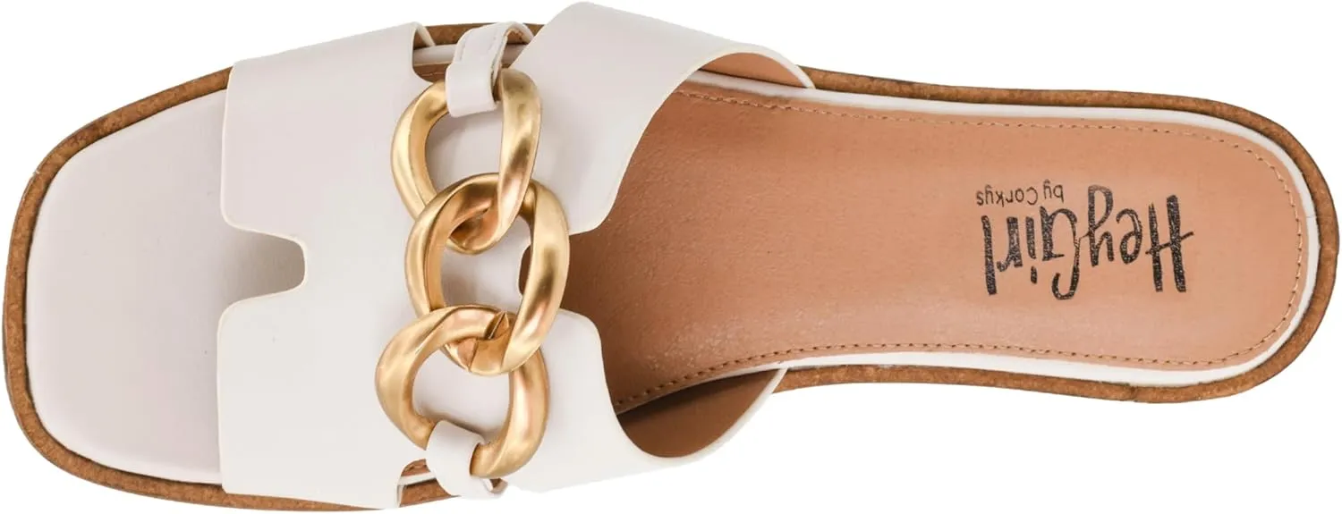 Corkys Footwear Women's Off The Chain Sandals - Comfort Meets Chic with Lightweight Feel, Lightly Cushioned Insoles, and Chunky Chain Detail Across Upper