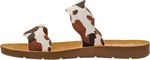 Corkys Footwear Women's Wishy Washy Two Strap Sandal – Trendy and Chic Strap Design, Comfortable, Lightweight, and Durable Summer Sandals for Versatile Fashion