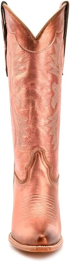 CORRAL LADIE'S ROSE GOLADIE'S EMBROIDERY POINTED TOE, LEATHER SOLE, COWHIDE LEATHER, URBAN BOOTS, Z5232